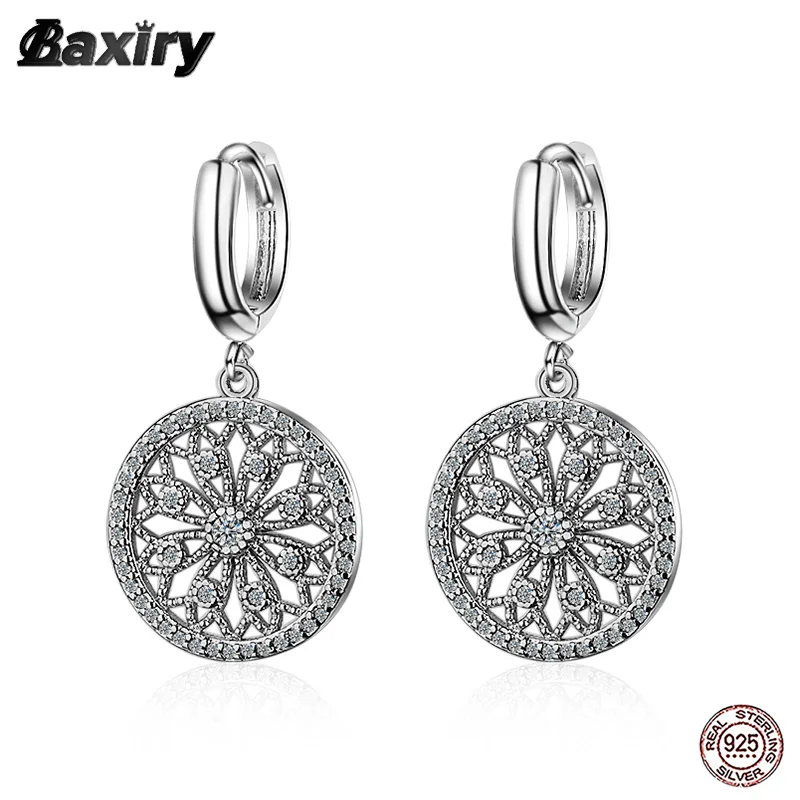 

New 925 Sterling Silver Gold Hoop Earrings Fashion Jewelry Original Designer Round Vintage Dangle Huggie Earring For Women 2021