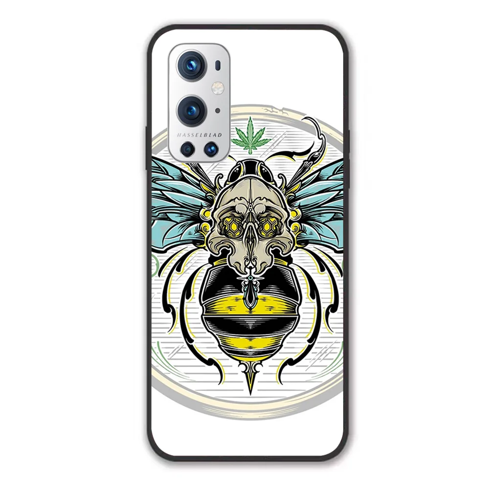 

Dank Buzz Pattern Phone Case For 1+ Oneplus 7 7T 7Pro 8 8T 8Pro 9 9Pro Case Black TPU Frame Anti-drop