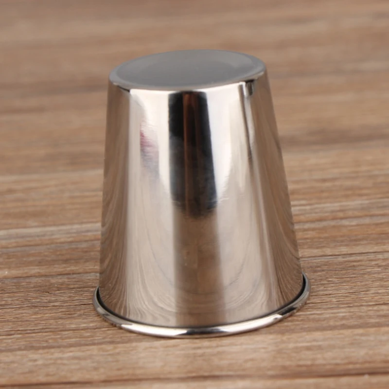 Кружки из нержавеющей стали серебряный портативный набор для путешествий