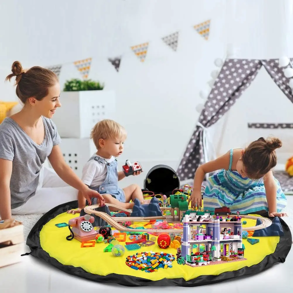 

Kids Toy Storage Bags Toy Clean-Up Storage Bag Multi-Function Toy Organizer Toy Basket Waterproof Storage Bucket