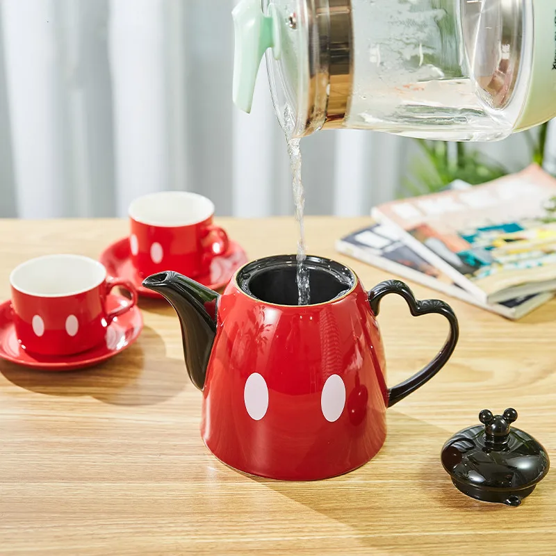 1200ml flower teapot Cartoon Kettle Coffee Milk Tea Breakfast Ceramic Office Heat Resistant Gourmand Mouse cup LB010610 | Дом и сад