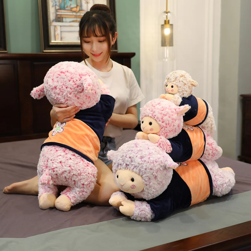 

New Hot Nice 30cm/50cm/70cm Huggable Lovely Sheep Plush Toys Stuffed Cute Goat Animals Doll Soft Pillow for Kids Birthday Gift
