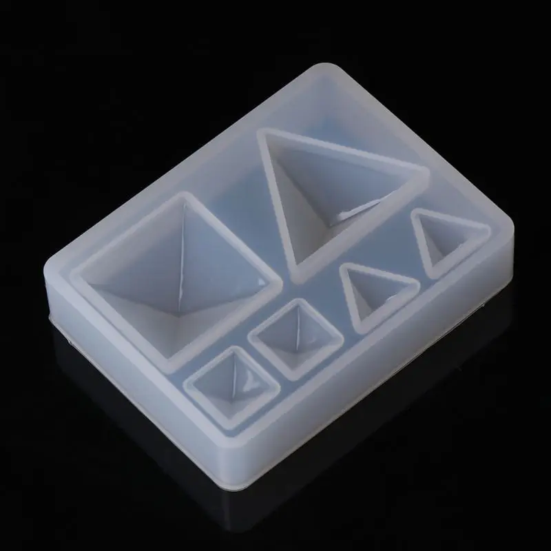

Silicone Mold DIY Geometric Triangle Mirror Craft Jewelry Making Decorative Cake