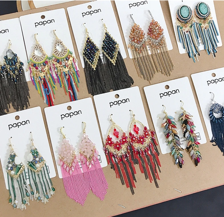 2019 ZA новые серьги-подвески с кристаллами сияющие золотые серебряные богемные