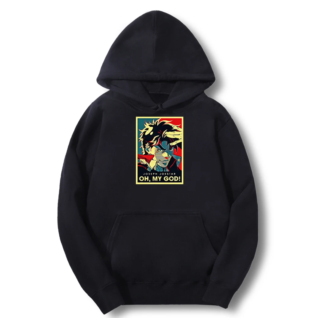 

oh my god JoJo's Bizarre Adventure dio anime Spring Male Oversized Classics Hoodie Sweatshirts Oversized Fitness Top Casual Man