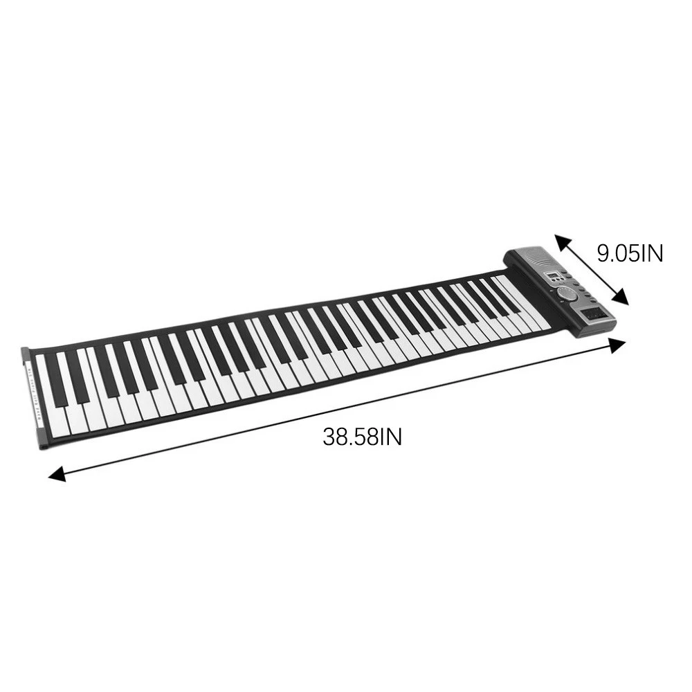 

Portable 61 Keys Roll-Up Piano USB MIDI Keyboard MIDI Conctroller Hand Electronic Piano