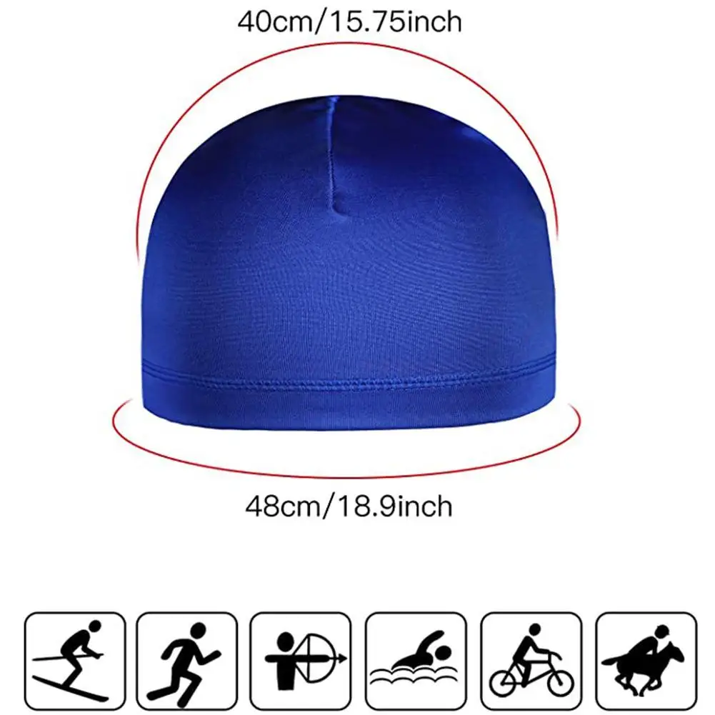 Topi Bersepeda Sepeda Motor Baru Topi Uniseks Topi Helm Antikeringat Olahraga Cepat Topi Dalam Anti-UV Bersepeda Kering U3N7