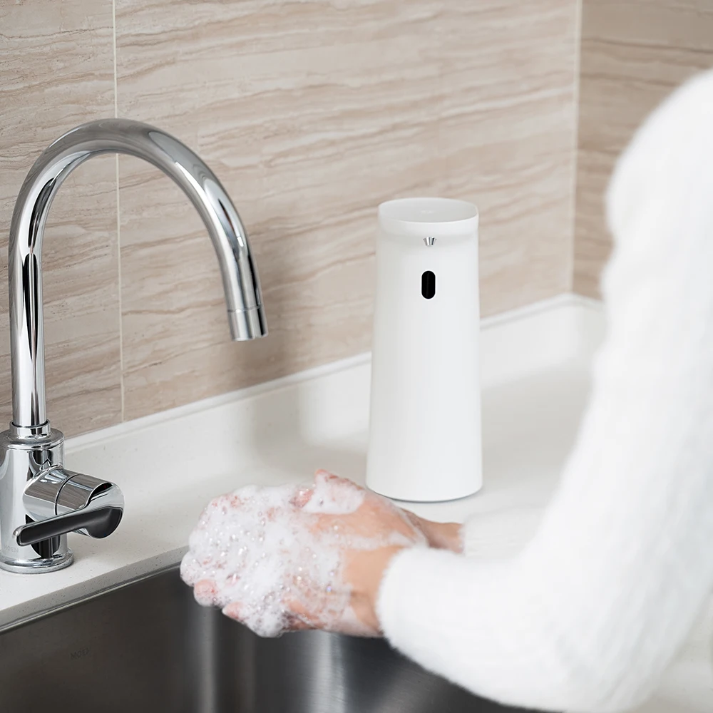 

Automatic Liquid Soap Dispenser Hand Washer Sensor Pump Foam Soap Bathroom 400ml Large Capacity Smart Foam Machine Dispenser