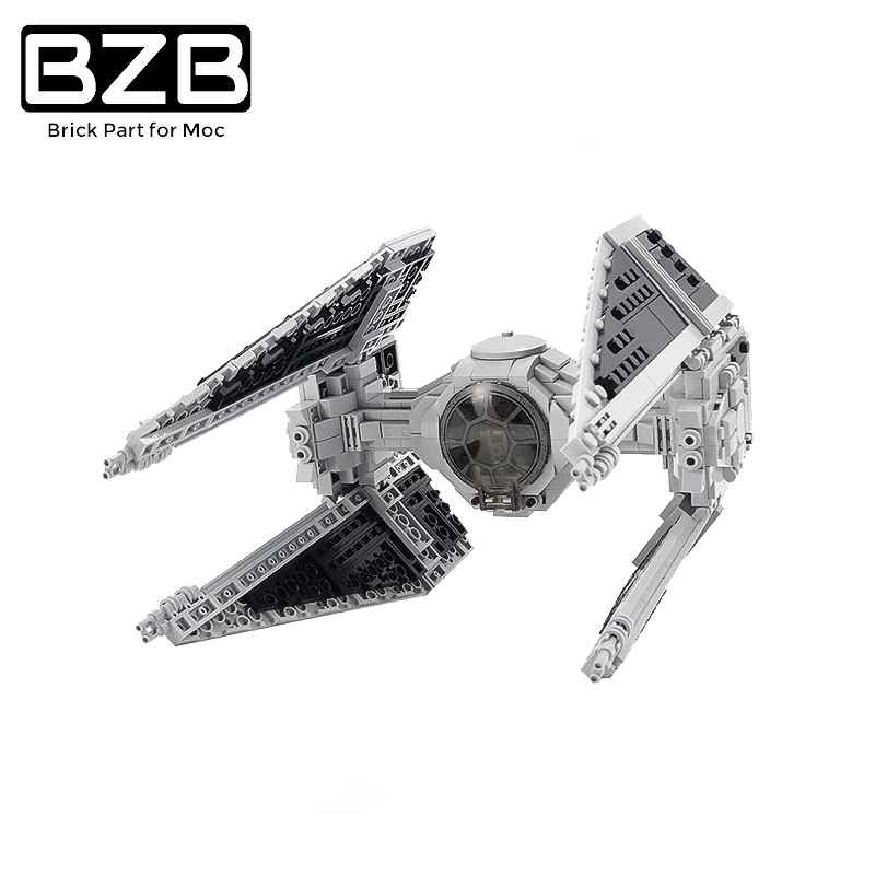 

BZB MOC Star Series War Airship High-tech Space Interceptor Maker Bomber Building Block Model Kids Boys DIY Toy Best Gifts