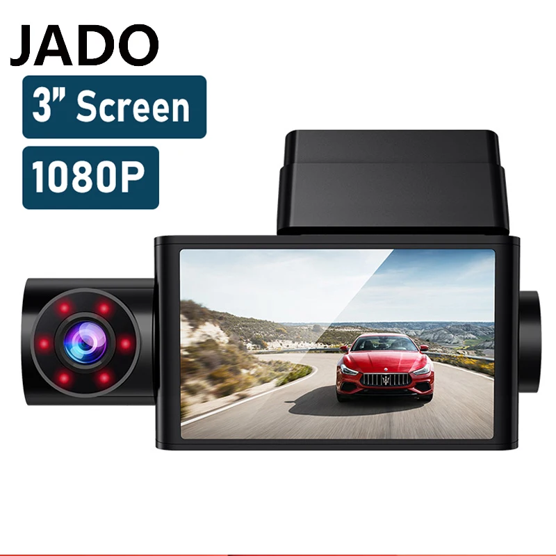 Видеорегистратор JADO D350S 1080P с IPS экраном 24 часовым мониторингом