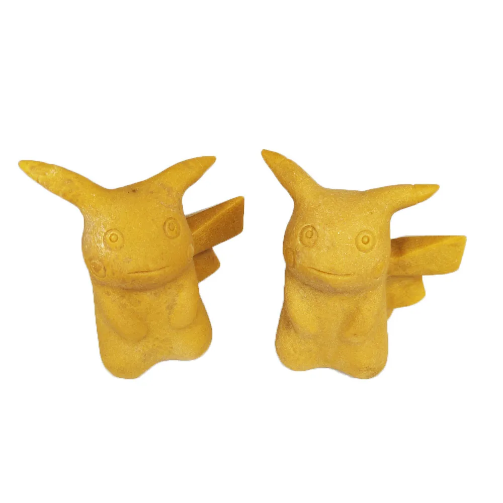 Натуральный резной черный обсидиановый Кристалл резьбы Исцеление желтый нефрит