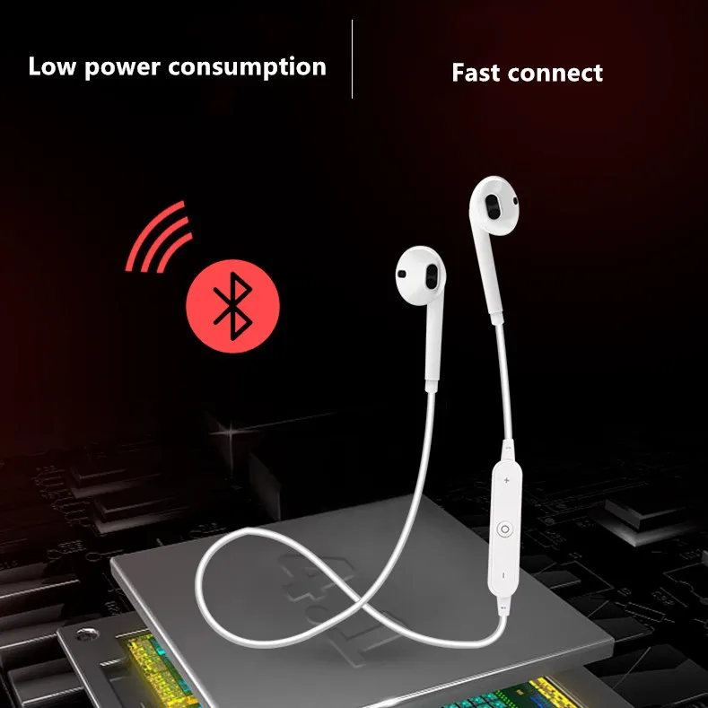 S6 Портативная USB гарнитура Bluetooth беспроводная Спортивная мини Handsfree двойная