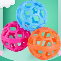 rubber interesting pet leaking hollow ball tear resistant pet toy teeth cleaning for outdoor