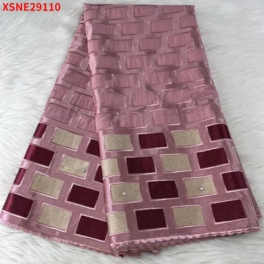 

African French Lace Fabric Best Selling ​Ankara100% Breathable Cotton Swiss Cloth For Party Wedding XSNE29110 E