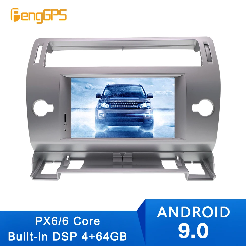 Автомобильный DVD-плеер Android 9 GPS-навигация для Citroen C4 Quatre Triumph 2004-2012 автомагнитола