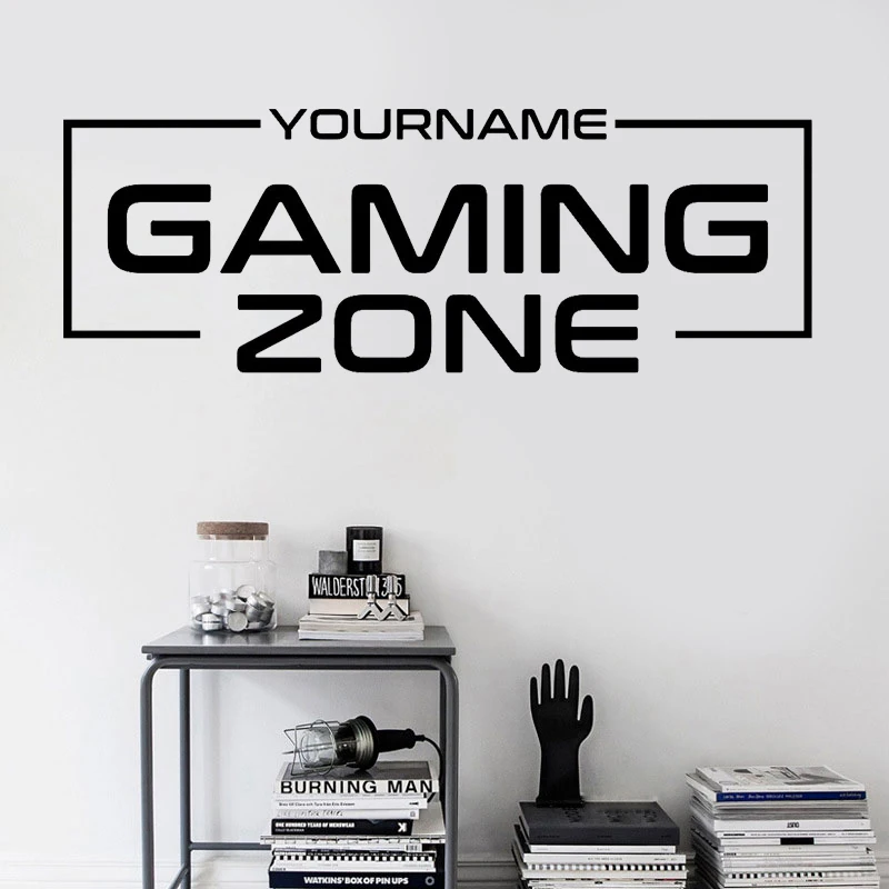 

Custom Gaming Zone Personalised Gaming Decal Eat Sleep Vinyl Sticker Gamer Lover Gift For Boy Bedroom