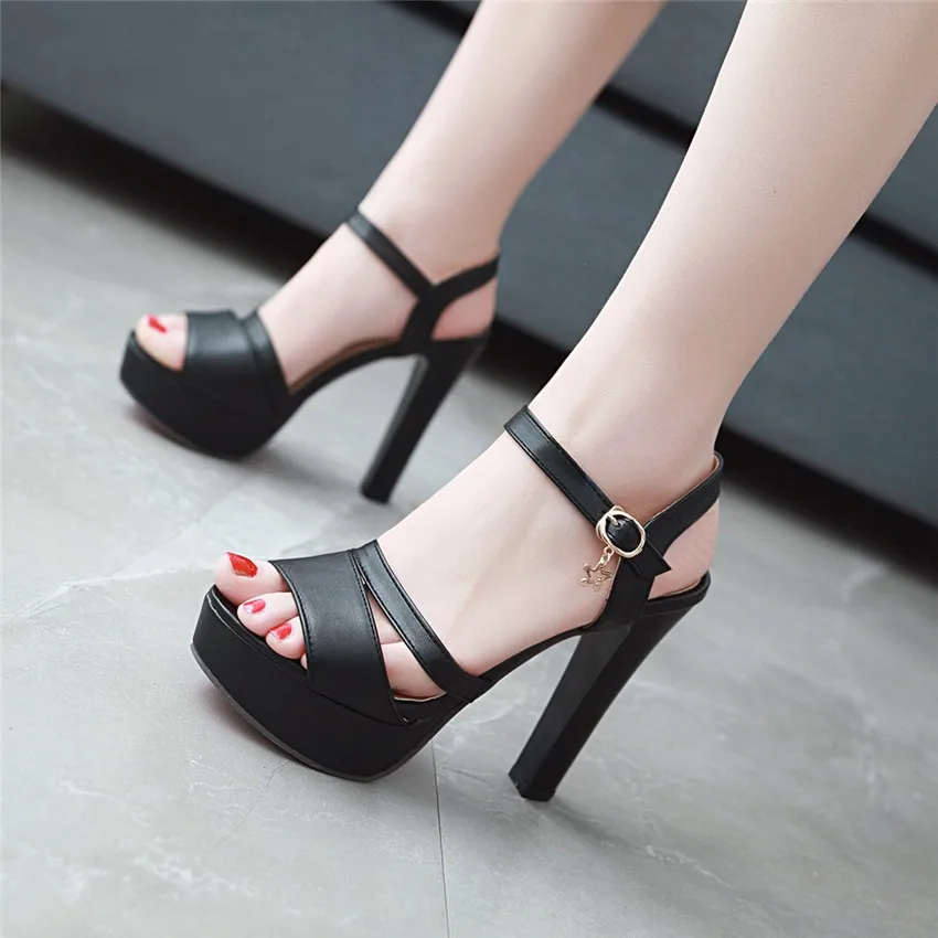 

Gladiator Sandals Women High Heels Platform Pumps high heel Shoes Women's sandals waterproof sandals Small Big Size 32 - 43