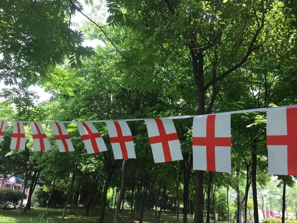Флаги с флажками в английском стиле 30 шт. баннеры гирлянды праздничные