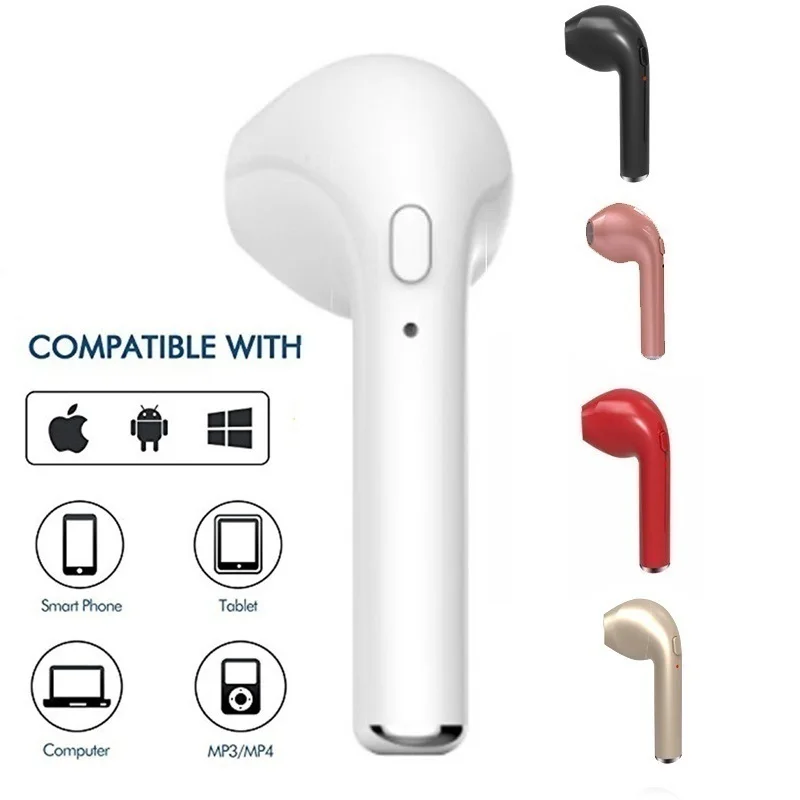 

TWS-стереонаушники I7s с поддержкой Bluetooth и зарядным футляром