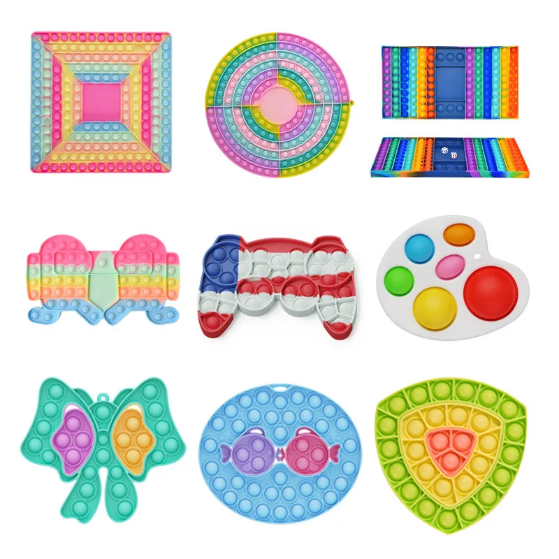 

Игрушка-антистресс Pop It большого размера, пузырьковая игрушка, Настольная головоломка для декомпрессии, Распродажа игрушек для взрослых дл...