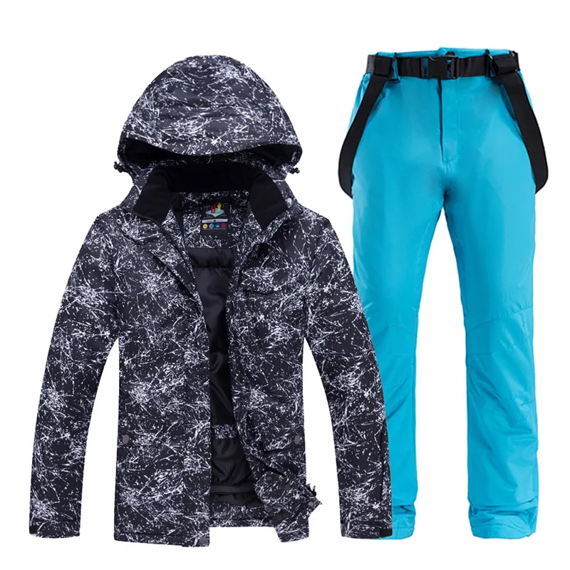 Picture Jacket pant 30 Женская Мужская зимняя одежда, комплекты для сноубординга, водонепроницаемая ветрозащитная Спортивная одежда для улицы, лыжный костюм, куртки+ зимние штаны с ремнем - Цвет: Picture Jacket pant