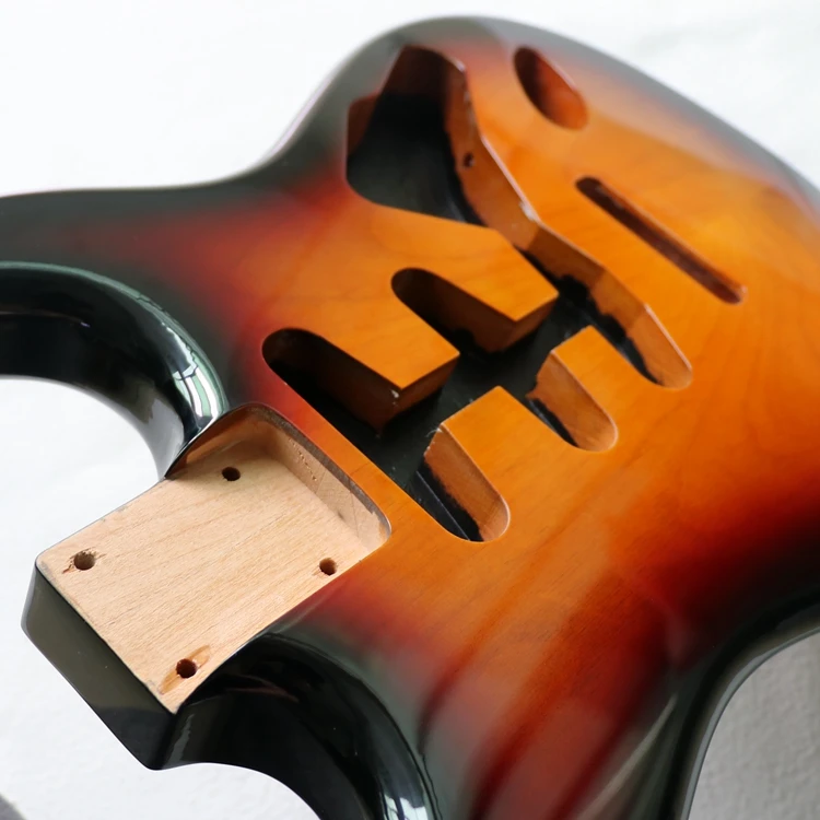 ST Alder Double-Pin Body Electric Guitar Accessories Single Semi-finished Wood DIY Sunset Color Light | Спорт и развлечения