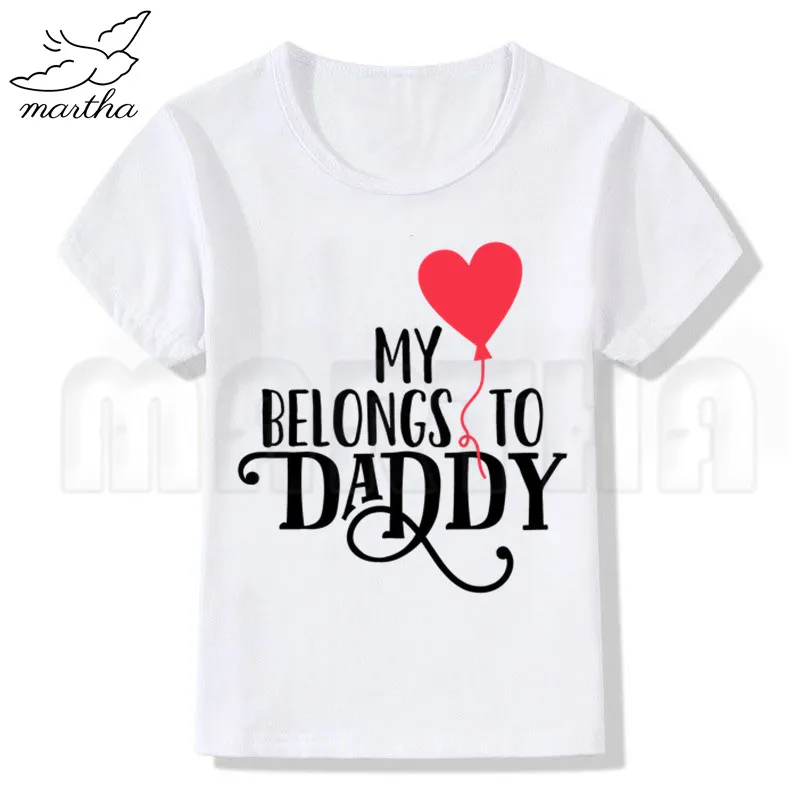 Dady's Princess/белая футболка для девочек с забавным принтом девочек-подростков