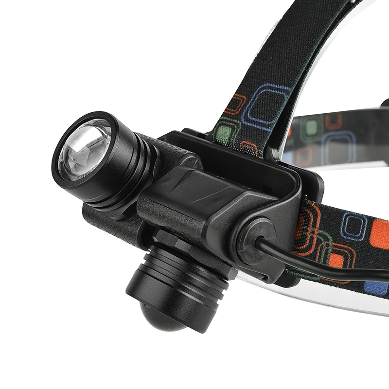 Головной светильник 2 XM L T6 Zoom светодиодный налобный фонарь USB Перезаряжаемый 18650