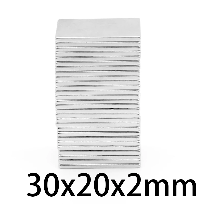 

2/5/10/20/30/50 шт., неодимовые магниты 30 х20х2 мм