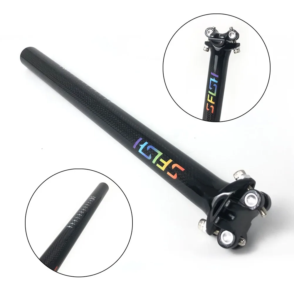 

Bike Seatpost Sfish Carbon Fiber 27.2/30.8/31.6mm Bicycle MTB Accessories Cycling Bicycle Seatpost Parts For Outdoor Riding