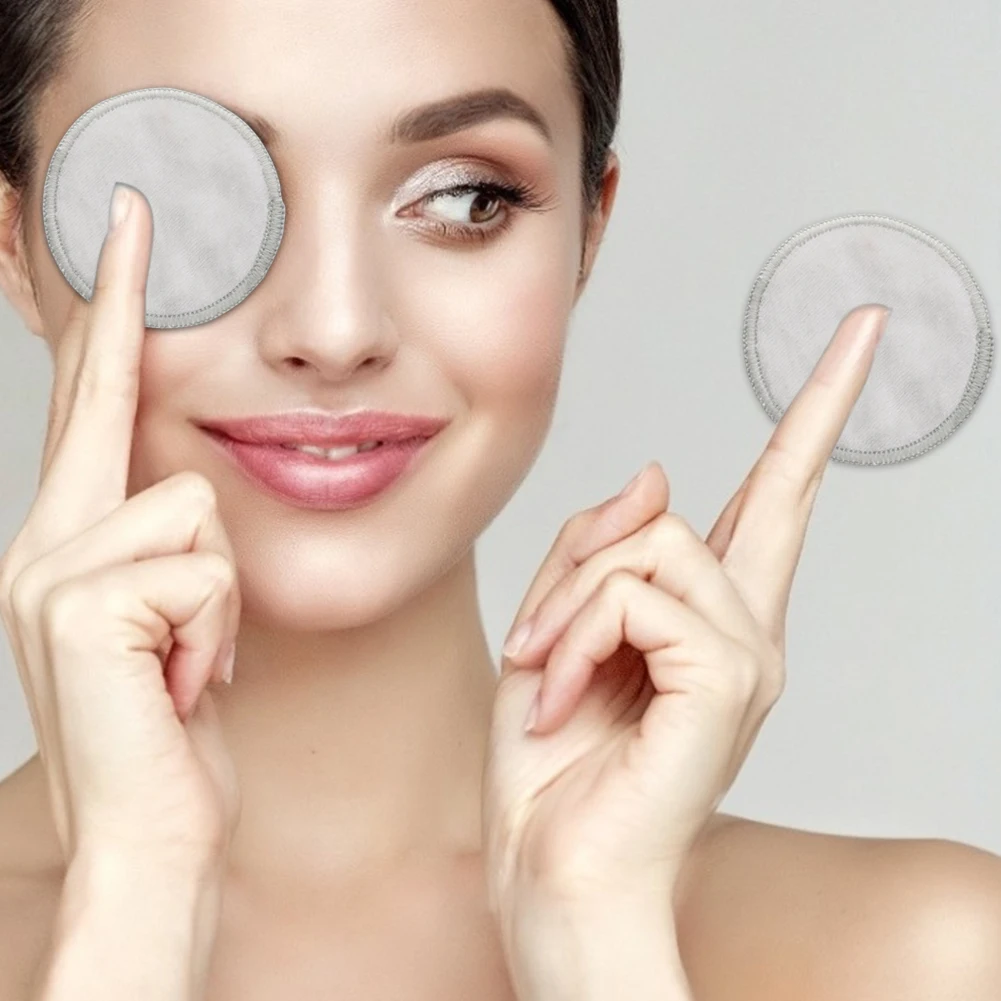 10 шт. многоразовые прокладки для снятия макияжа с сетчатой сумкой|Ватные изделия