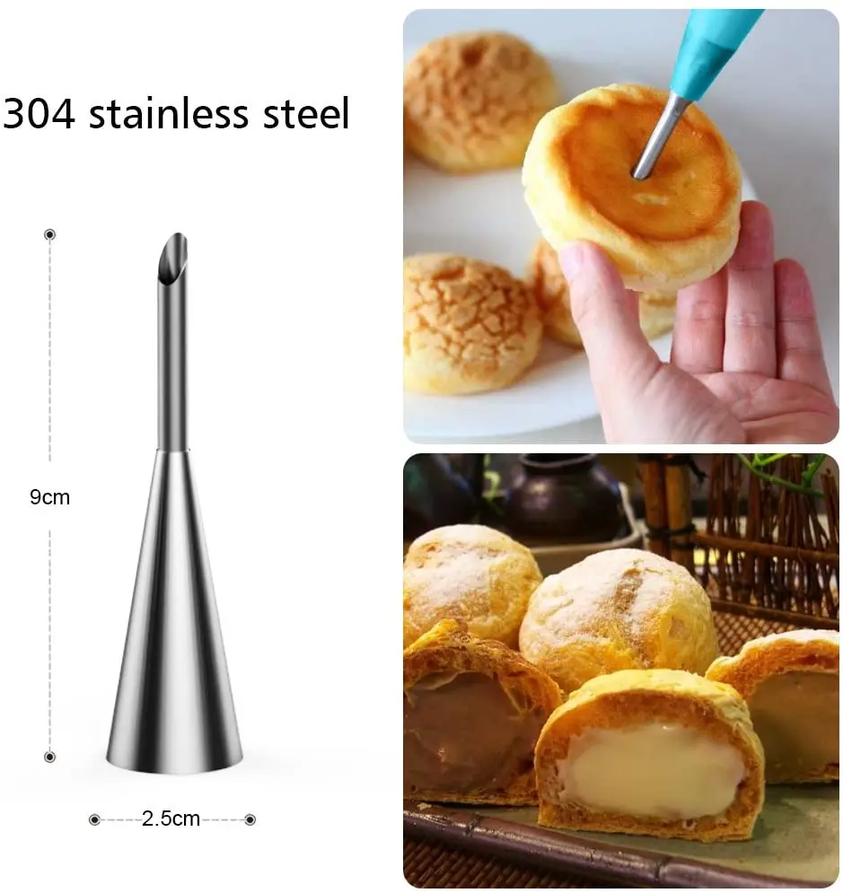 

68 Pcs Stainless Steel Pastry Bag DIY Reusable Kits for Cake Decorating Cream 42 Sockets 2 Couplers DIY Cake Decorating Kits