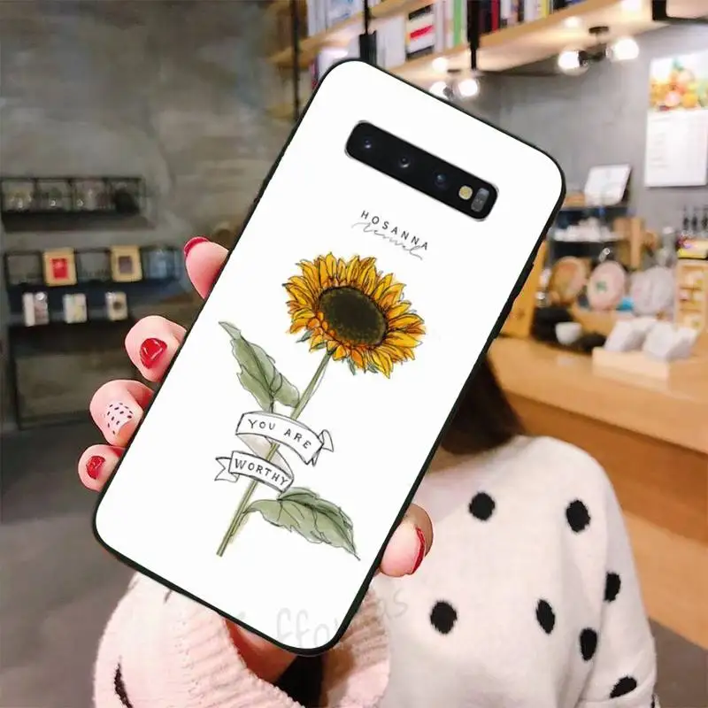 

Daisy sun flower art color Phone Case For Samsung A50 A51 A71 A20E A20S S10 S20 S21 S30 Plus ultra 5G M11 funda shell