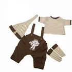 Одежда для куклы Reborn, костюм для куклы 20-23 дюймов, bebe reborn, для маленьких мальчиков и девочек, Кукольное платье, одежда, игрушки, подарок