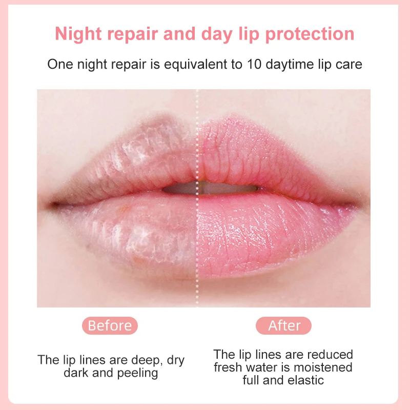 Корейская маска для губ с вишней питательный увлажняет отшелушивает линии