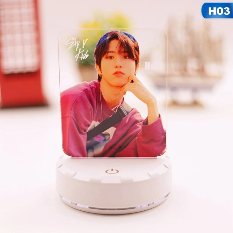 Детская акриловая светодиодная подставка Kpop STRAY экшн-фигурки настольный дисплей