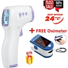 Цифровой инфракрасный термометр для тела, Бесконтактный инфракрасный термометр + оксиметр с ЖК-экраном и подсветкой для детей и взрослых