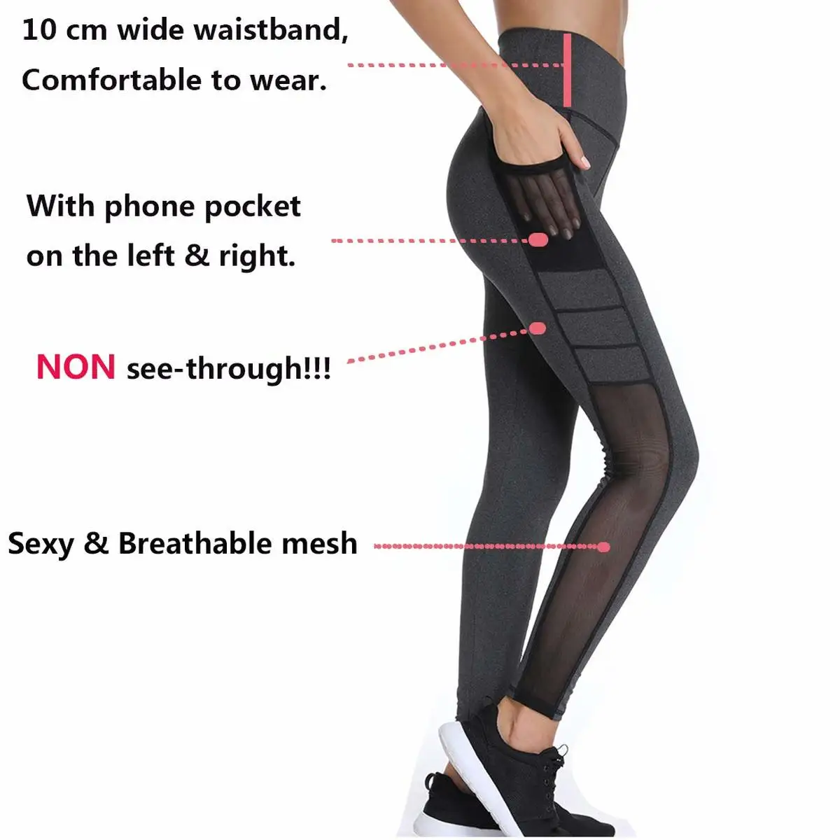 Леггинсы Joyshaper в стиле пэчворк сетчатые черные Капри спортивные для бега фитнеса