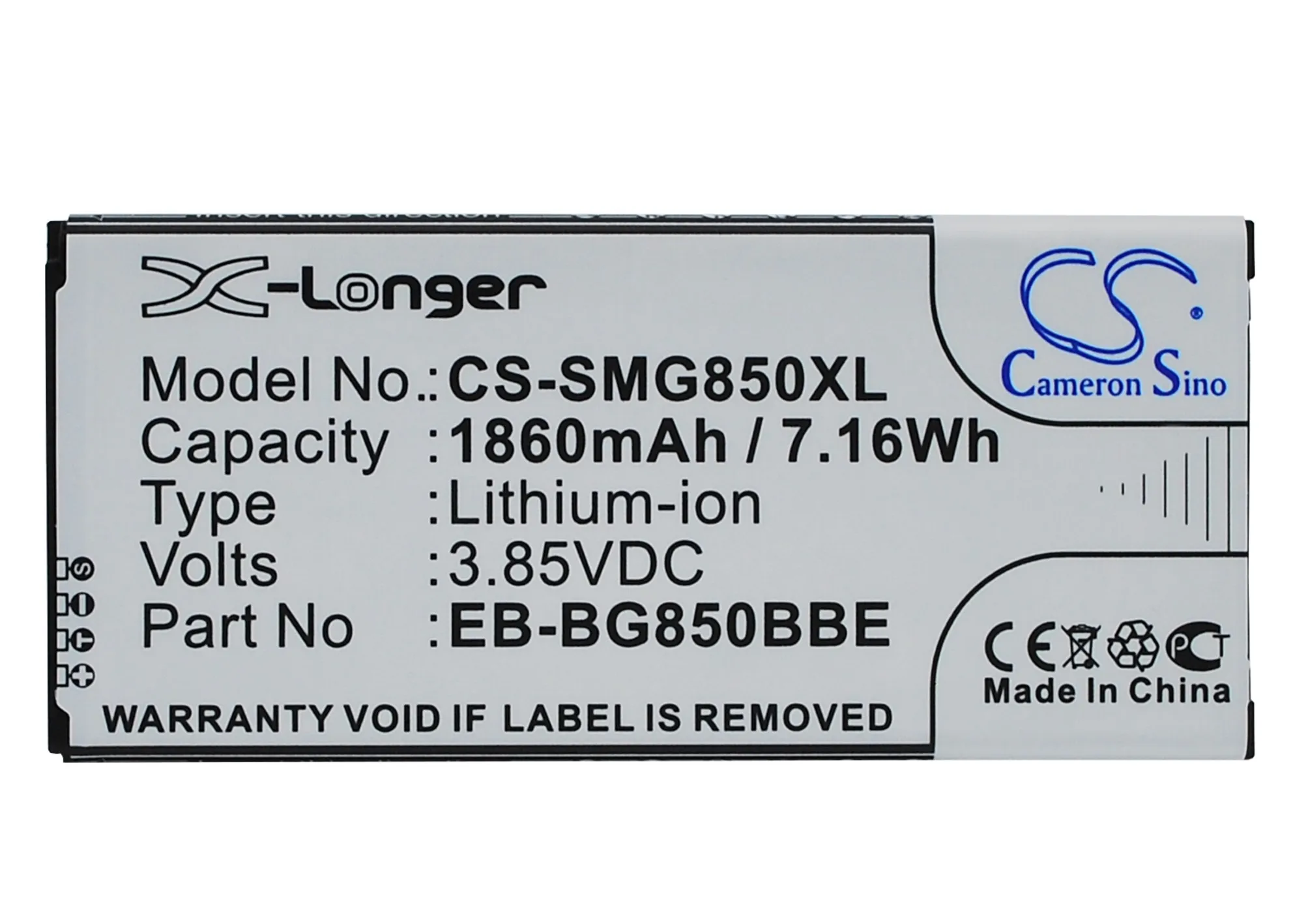Cameron sino 1860 мА/ч батарея для SAMSUNG Galaxy Alpha LTE-A SM-G850 G8508 G8508S G8509v G850A G850F G850T S801EB-BG850BBC |