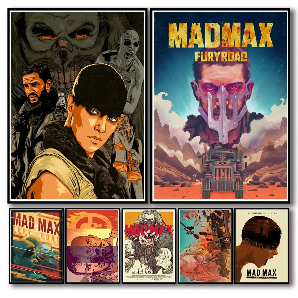 36 дизайнов белая бумага Mad Max плакат домашняя наклейка искусство живопись