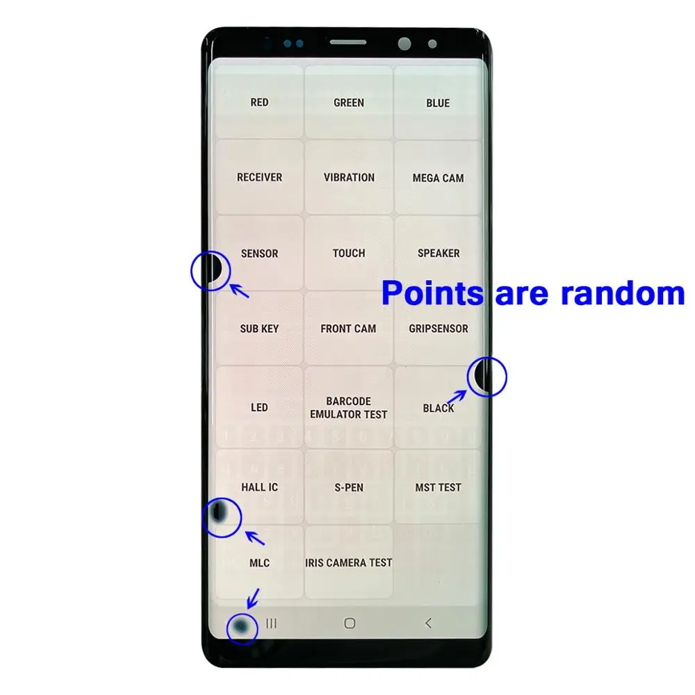 ЖК-дисплей Note 8 для Samsung Galaxy N950 N950F дефект Оригинальный сенсорный экран дигитайзер