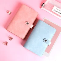pu leather diy binder notebook cover diary agenda planner paper cover school stationeyry