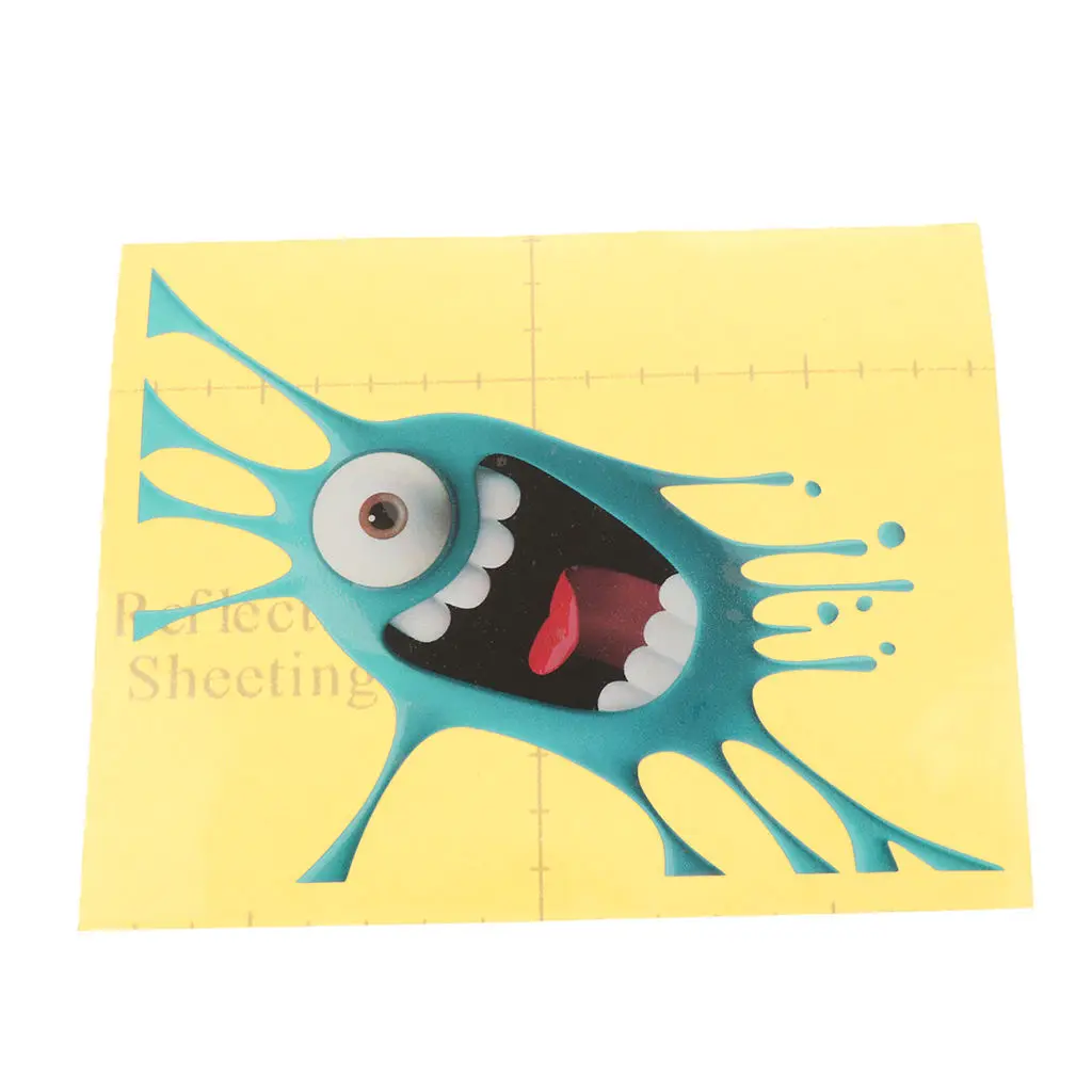 

1pcs Car Auto Body Sticker Little Monster Engine Hood Self-Adhesive Side Truck Vinyl Graphics Decals Headlight Position