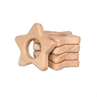 1 шт., жесткий Прорезыватель для зубов из Букового дерева