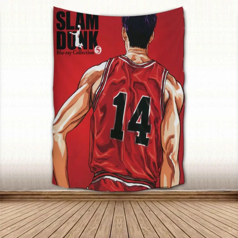 

Custom Slam Dunk Anime Wall Hanging Tapestry Sheets Home Decorative Tapestries Beach Towel Yoga Mat Blanket Table Cloth
