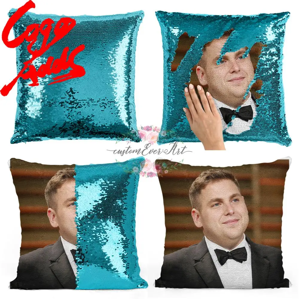 

Jonah Hill sequin pillow | sequin Pillowcase | Two color pillow | gift for her | gift for him | pillow | magic pillow