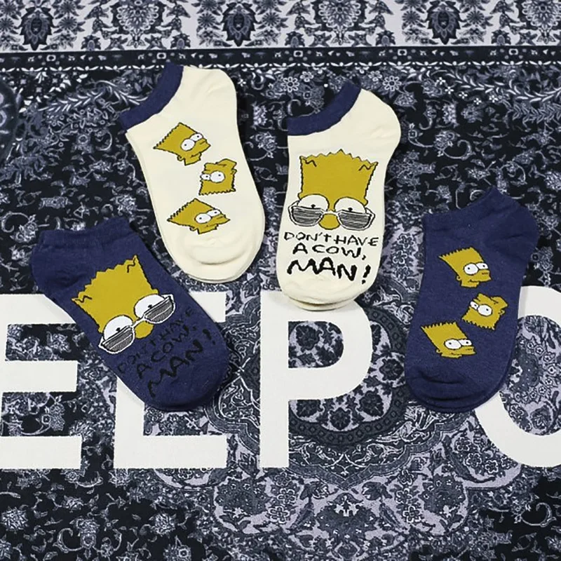 

4/5 Pairs/Pack Women Cartoon Funny Socks Couple Cotton Novelty Cute Socks Animal Funny Happy Socks Summer