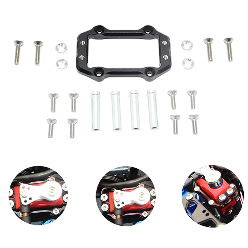 for ARRMA KRATON 6S 1/8 RC Crawler Car Trucks Aluminum Alloy Steering Servo Mount Set Red | Игрушки и хобби