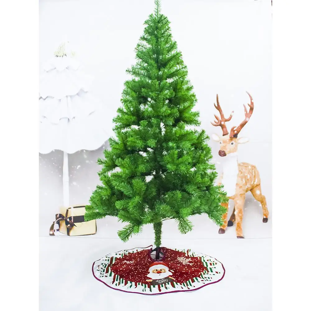 90 см Мультфильм Санта Клаус Рождественская елка олень юбка фартуки ковер для