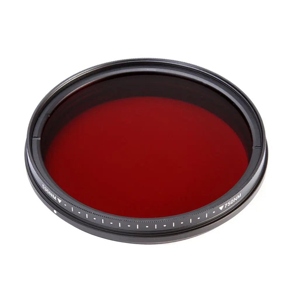 

Adjustable Infrared IR Filter Pass Infra-Red 530nm to 750nm 590nm 680nm 720nm